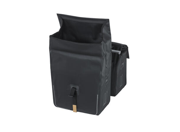 Basil Dobbel Sykkelveske MIK Urban Dry 2 x 25 liter, Black 