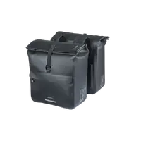 Basil Dobbel Sykkelveske Urban Dry Neo 46-52 liter, Black