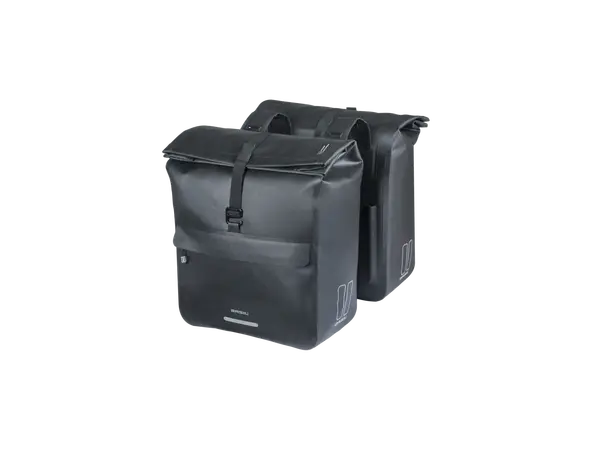 Basil Dobbel Sykkelveske Urban Dry Neo 46-52 liter, Black 