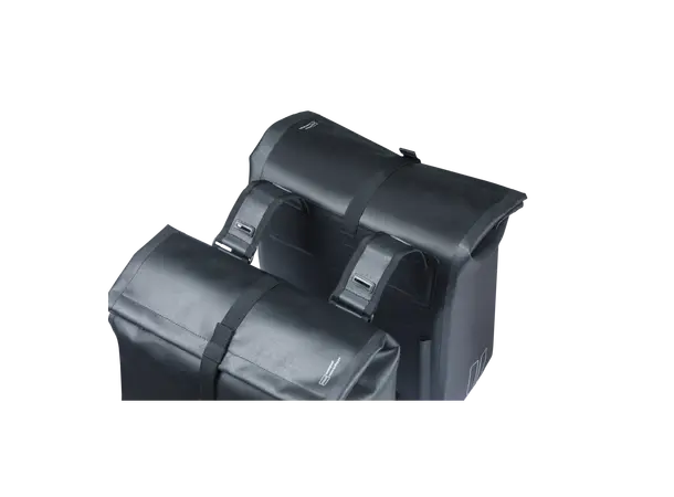 Basil Dobbel Sykkelveske Urban Dry Neo 46-52 liter, Black 