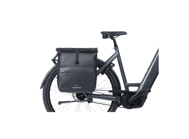 Basil Dobbel Sykkelveske Urban Dry Neo 46-52 liter, Black 
