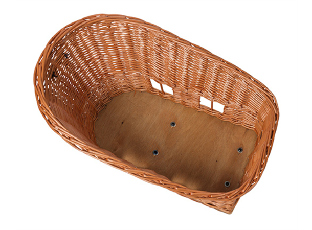 Basil Pasja Mik L Panier de vélo pour Chien 38 l arrière en Osier tressé à