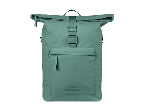 Basil Sykkelveske Brooklyn 17 liter, Silvergreen 