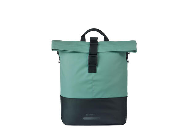 Basil Sykkelveske Cove Shopper 14-16 liter, Silvergreen/Black 