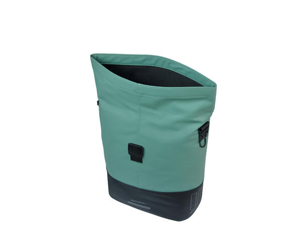 Basil Sykkelveske Cove Shopper 14-16 liter, Silvergreen/Black 