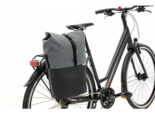 New Looxs Sykkelveske Nyborg 17 liter, Dark Grey Black 
