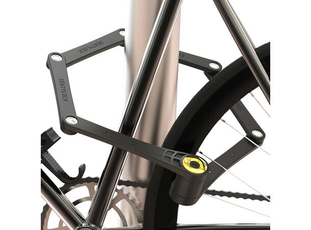 Seatylock Elsykkellås Foldylock 110 110 cm, Nøkkel, Foldelås, ART3 