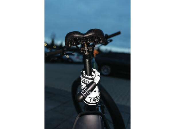 ABUS Sykkellås Tresor 6807C 110 cm, Kode, Kjettinglås, Reflective 