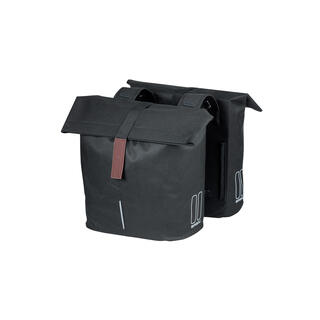 Basil Dobbel Sykkelveske City 2 x 16 liter, Black