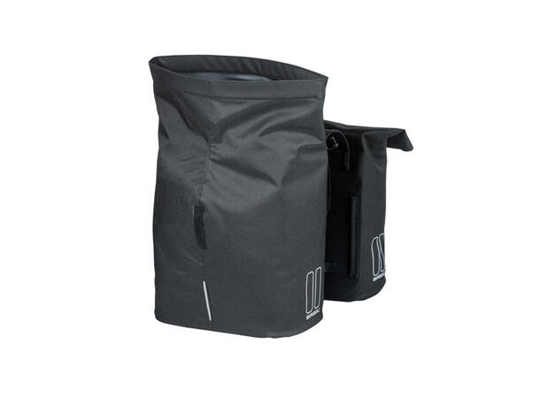 Basil Dobbel Sykkelveske City 2 x 16 liter, Black 