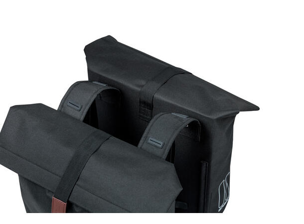 Basil Dobbel Sykkelveske City 2 x 16 liter, Black 