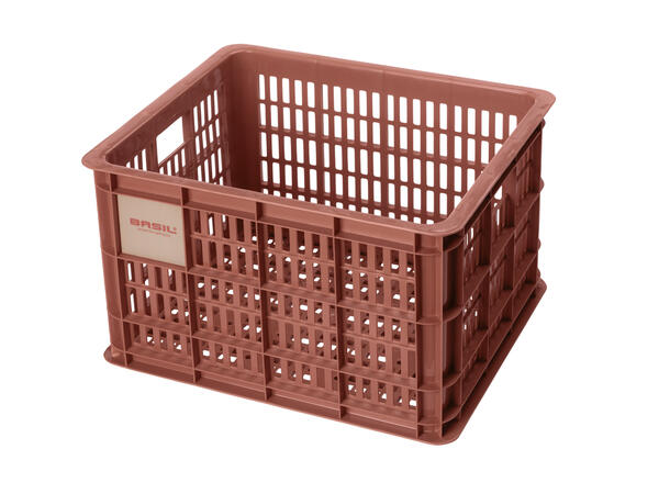 Basil Sykkelkurv Kasse MIK Medium 29,5 liter, Terra Red 