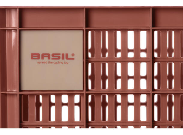 Basil Sykkelkurv Kasse MIK Medium 29,5 liter, Terra Red 