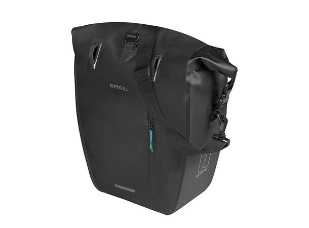 Basil Sykkelveske Rivo Waterproof 25-31 liter, Large, Black 