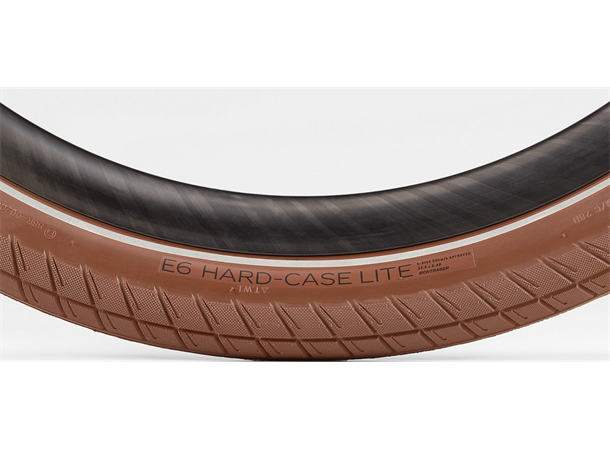 Bontrager Dekk 27,5" E6 Hard-Case Brown 61-584, 27,5 x 2,40