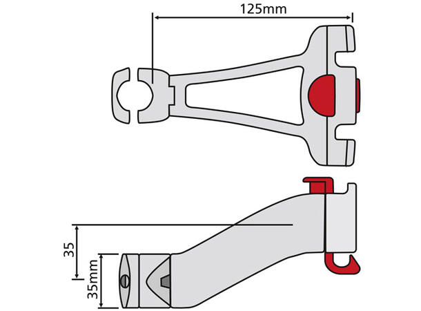KlickFix Kurvfeste stem Stemholder 