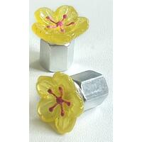 Ventilhette Gul Blomst 