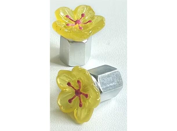 Ventilhette Gul Blomst 