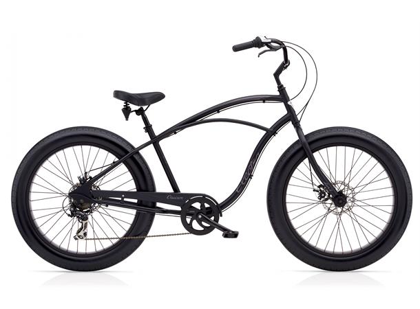 Electra Cruiser Lux Fat 7D Herresykkel 7 gir, Matte Black 