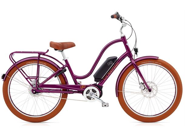 Electra Townie Go! 8i Elsykkel 2019 mod, Bosch, 8 gir, Fig Metallic