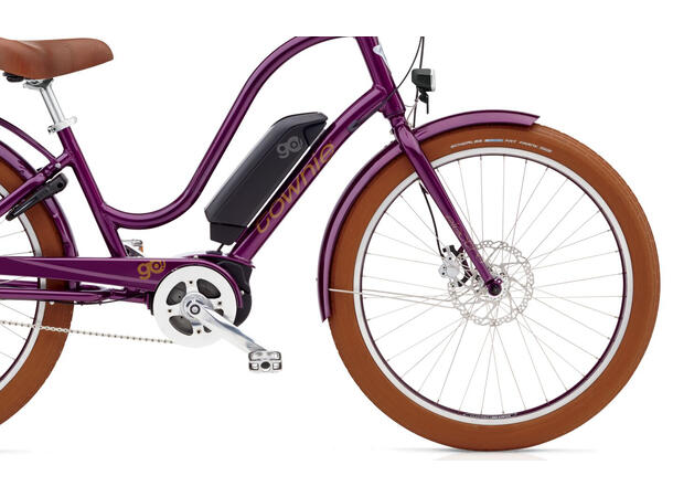 Electra Townie Go! 8i Elsykkel 2019 mod, Bosch, 8 gir, Fig Metallic 