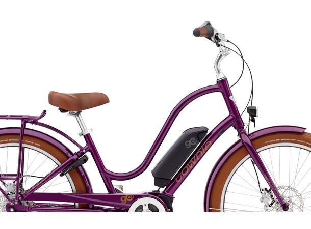Electra Townie Go! 8i Elsykkel 2019 mod, Bosch, 8 gir, Fig Metallic 