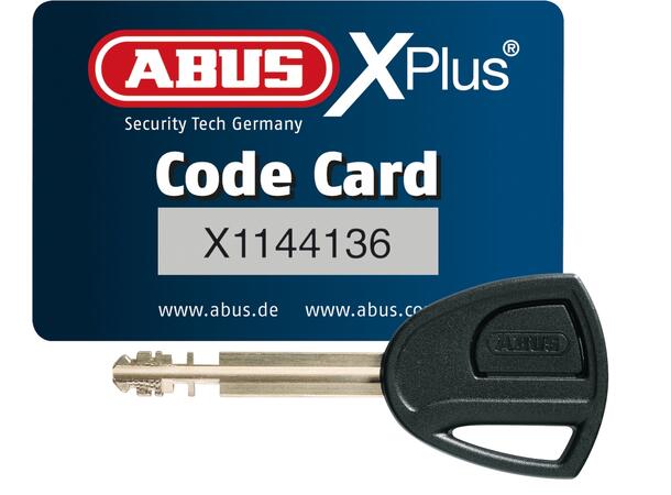 ABUS Sykkellås Bordo 6000 Twin, 2 x 90 cm, Nøkkel, Foldelås, SH 