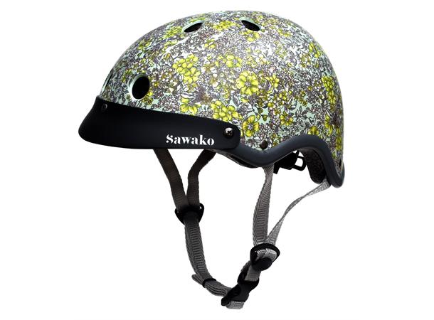 Sawako Furuno Sykkelhjelm floral grønn One-size 