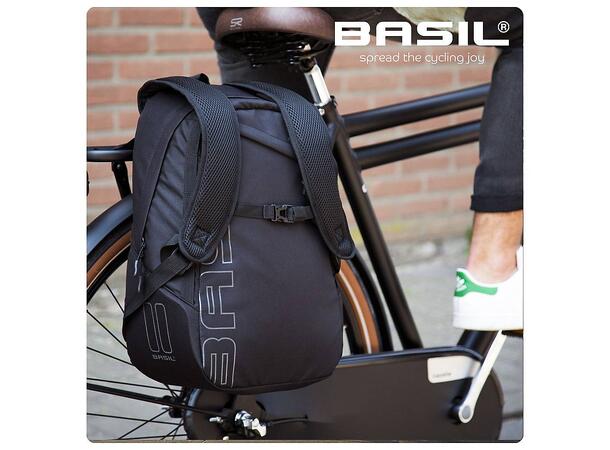 Basil Ryggsekk Flex 17 liter, Black