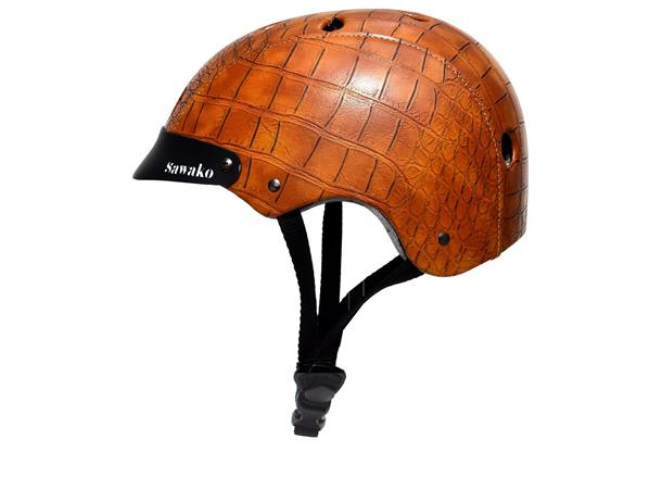 Sawako Furuno Sykkelhjelm crocodile brun One-size 