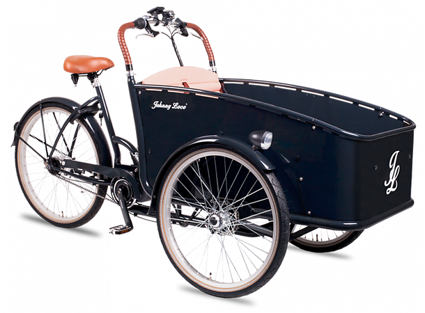 Johnny Loco EL Transportsykkel Elsykkel, Dutch Delight (svart) 