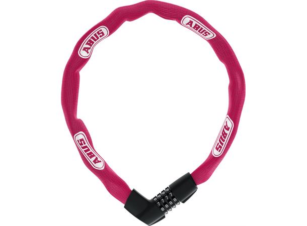 ABUS Sykkellås Tresor 1385 85 cm, Kode, Kjettinglås, Pink 