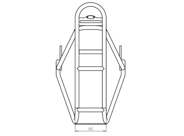 Tubus Bagasjebrett Disco 28" 28" svart 
