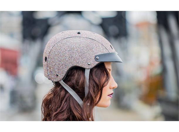 Sawako Furuno Sykkelhjelm glitter rosa One-size 
