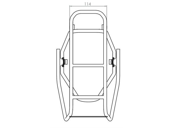 Tubus Bagasjebrett Cargo Evo 26" 26" svart 