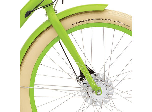 Electra Townie GO! 8i Bosch Elsykkel 2017 mod, 8 interne gir, Lime 
