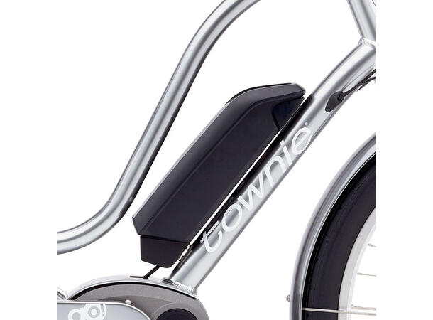 Electra Townie GO! 8i Bosch Elsykkel 2017 mod, 8 interne gir, Polished Silver 