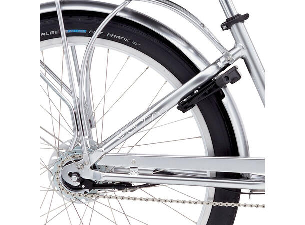 Electra Townie GO! 8i Bosch Elsykkel 2017 mod, 8 interne gir, Polished Silver 