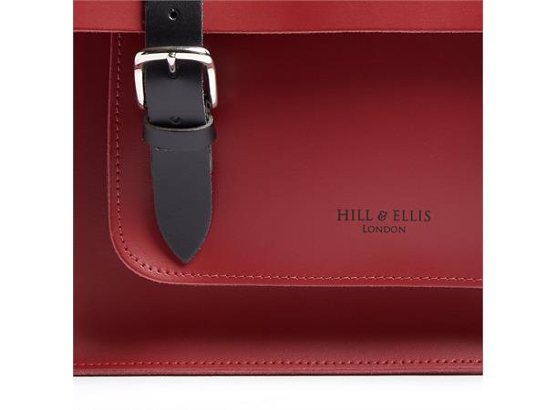 Hill & Ellis Sykkelveske Bertie Håndlaget i England, ekte skinn 