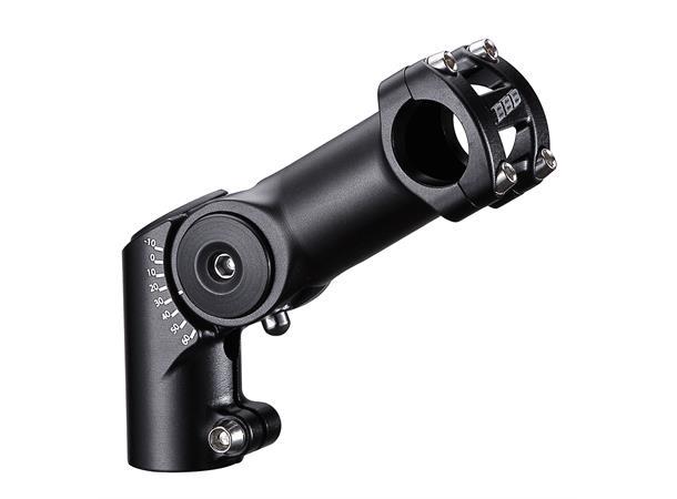 BBB HighFix BHS-34 Justerbar Stem 80 25.4 x +60/-10 x 80 mm, sort, alu 
