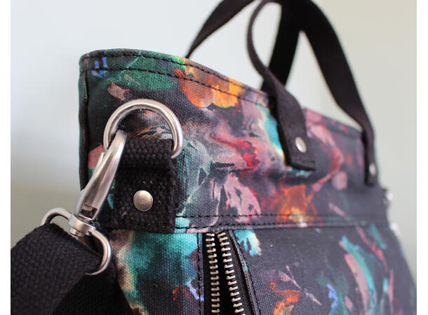 Hill & Ellis Sykkelveske Lily Canvas, Tropical Floral 