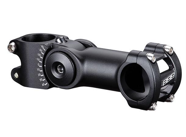 BBB HighSix BHS-28 Justerbar Stem 90 25.4 x +40/-20 x 90 mm, sort, alu, 370gr 