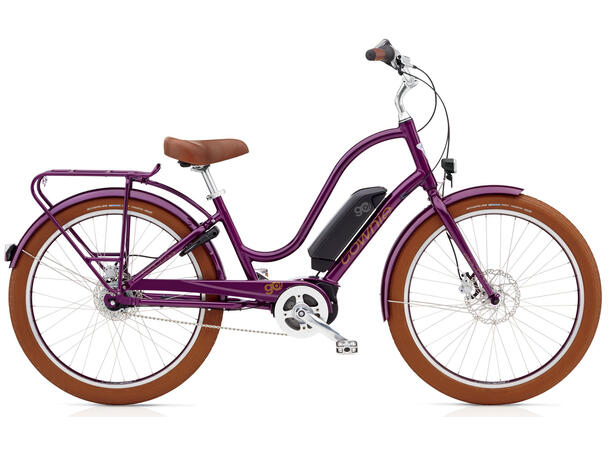 Electra Townie Go! 8i Elsykkel 2020 mod, Bosch, 8 gir, ST, Fig Metallic 