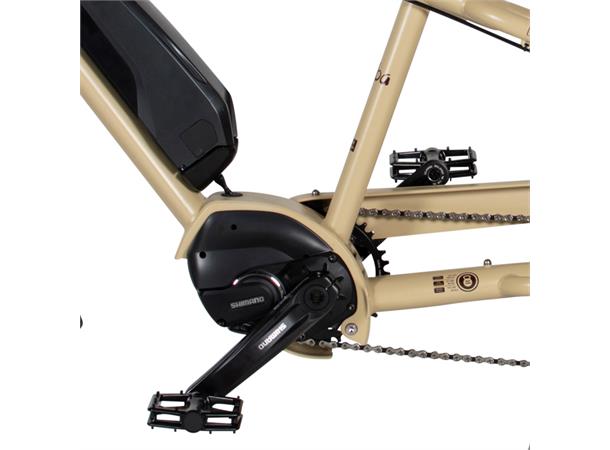 Yuba Mundo Transportsykkel Shimano E8000 elsykkel, Tan 